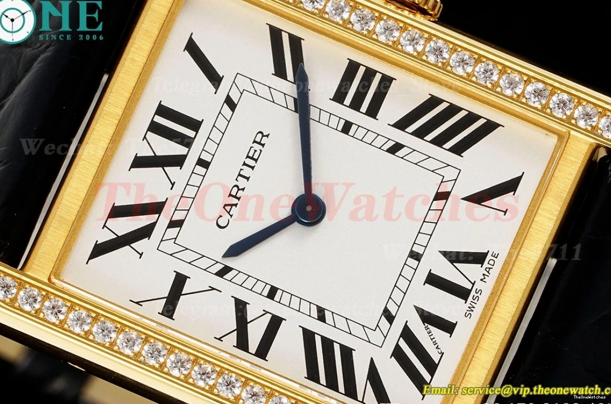 White LE YG 27.4mm AF Quartz Dia Dial Tank Solo 0203